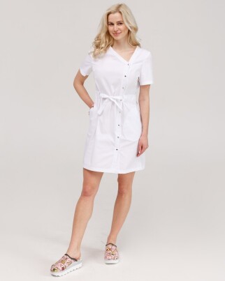 Medical tunic for women Naomi white 151-324-679 (6613947) фото 8