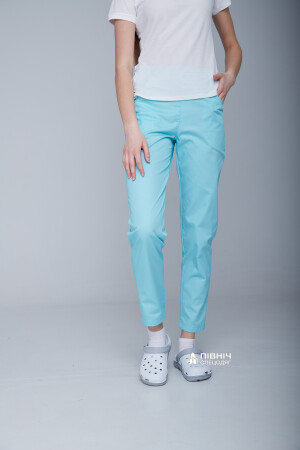 Women's medical trousers "Francesca" cornflower blue (3399113) фото 13