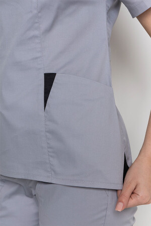 Medical stretch jacket Emelie-stretch. Smoke (5437006) фото 5