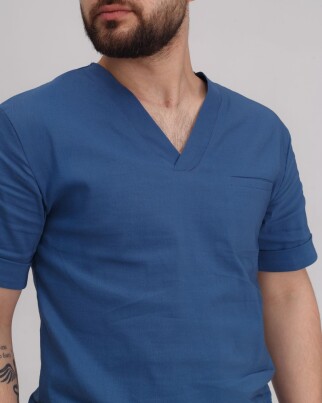 Медицинский костюм мужской Марсель синий 353-322-708 (6613703) фото 4