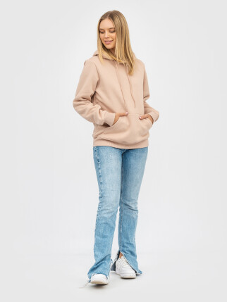 Худи UNISEX с начесом U-0401 бежевый (5110247) фото 7