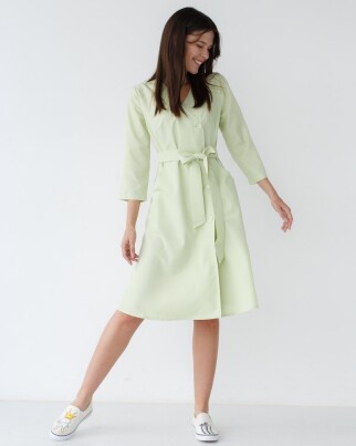 Medical gown for women Provence pistachio 178-396-677 (6613956) фото 7