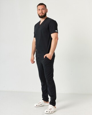 Медицинский костюм мужской Марсель черный  353-321-708 (6613700) фото 9