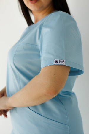 Women's medical suit Topaz azure Elite Stretch 488-333-708 / 492-333-705 (6624456) фото 10