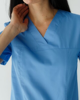 Medical shirt women's Topaz blue 164-333-705 (6613535) фото 5