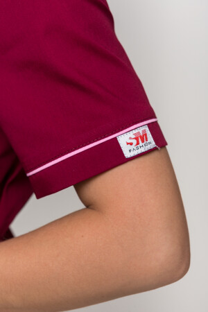 Костюм Монік, жіночий медичний, завужені штани. Марсал (5410152) фото 4