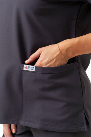 Women's medical suit "Maria" gray (501502) фото 6