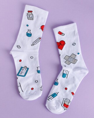 Medical socks with Hospital print 143-324-872 (6613890) фото 6