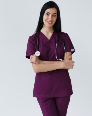 Medical shirt women's Topaz purple 164-335-705 / 386-335-705 (6613488) фото 1