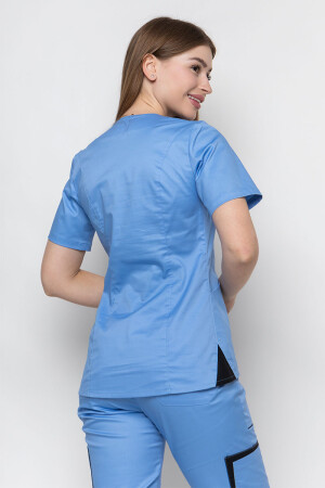 Medical stretch jacket Emelie-stretch. Blue (5437005) фото 4