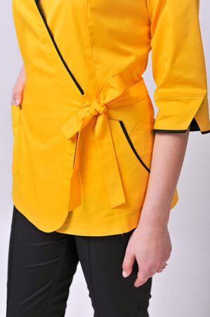 Venice+ Br. skinny suit. COTTON. Yellow / black (544629) фото 5