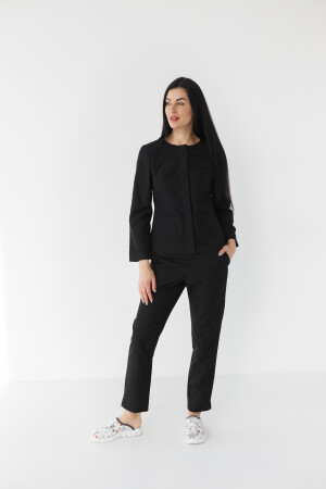 Women's medical suit Jacqueline black (Viscose “Elite”) 440-321-927 (6624472) фото 1