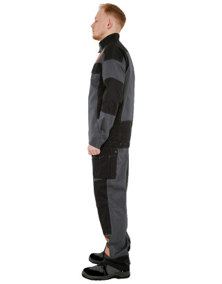 Suit worker "DIESEL" dark gray - semi-overalls and jacket (1282) фото 13
