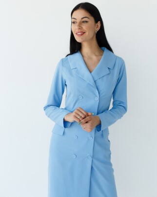 Medical gown women's Monica blue 356-333-677 (6613591) фото 9