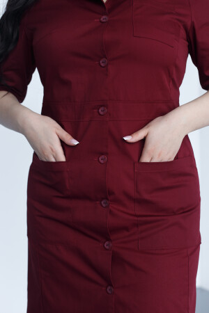 Women's medical gown Sophie Marsala +SIZE 306-326-677 (6625322) фото 9