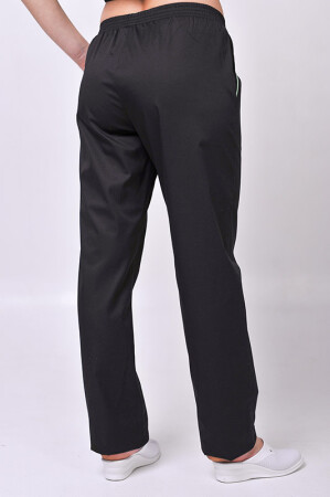 Хирургический костюм К-33. COTTON. Унисекс Черный с салатным (отделка) (544639) фото 9