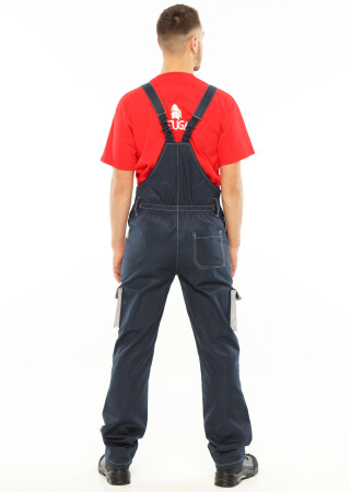 Suit worker "ULTRA" blue - semi-overalls with a jacket (1236) фото 4