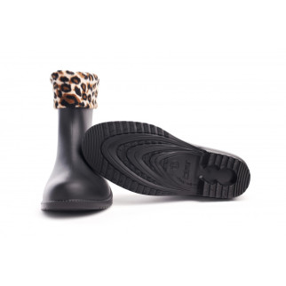 Women's rubber boots black L-767 (221226) фото 2