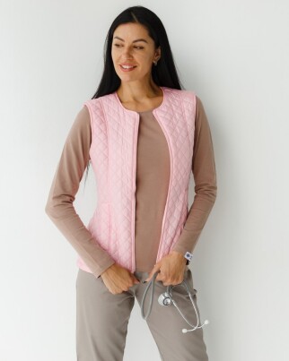 Medical insulated vest women's Geneva light pink 366-414-844 (6613200) фото 2