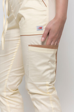Medical suit Emelie-stretch, female. Champagne (5436943) фото 8