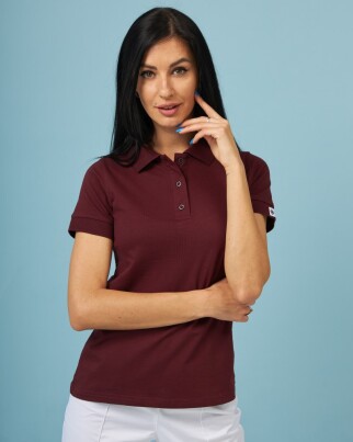 Medical polo for women cherry 147-416-677 (6613409) фото 1