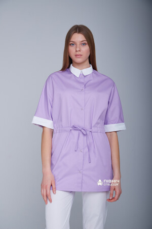 Women's medical blouse "Daria" lilac (3399105) фото 9