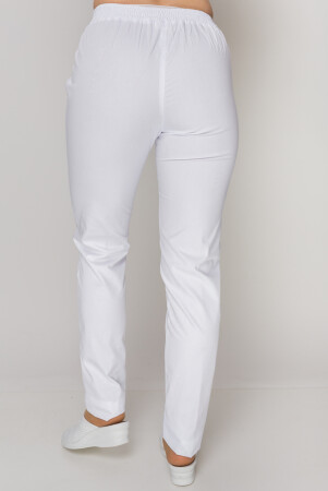 Костюм медицинский Моник+ Бр. зауженные. COTTON. Белый + дым (кант) (5410146) фото 11