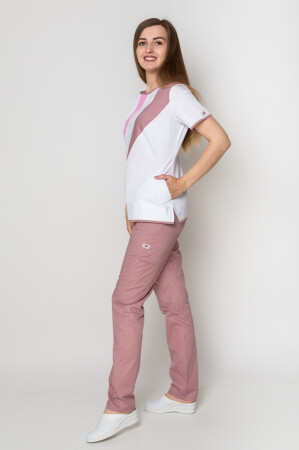 Suit Ice+Br. Virginia. COTTON. White + ash rose + pink / ash rose (5410047) фото 6