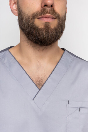 Medical jacket for men Manhattan. Smoke (5437043) фото 5