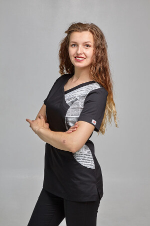 Jacket Marina black / newspaper (545013) фото 2