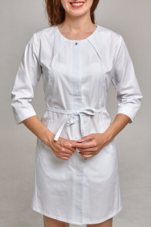 Asia dressing gown. COTTON. White (544812) фото 7