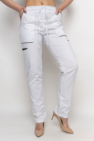 Medical Emeli-stretch trousers for women. White (5436963) фото 2
