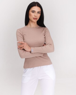 Medical longsleeve in women's mocha welt 392-421-901 (6613459) фото 7