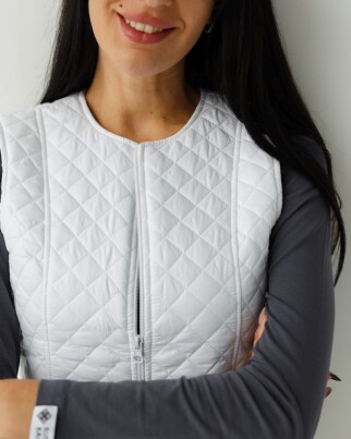 Medical insulated vest women's Geneva white 366-324-844 (6613195) фото 3
