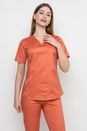 Medical stretch jacket Ewa-stretch. Terracotta (5436996) фото 2