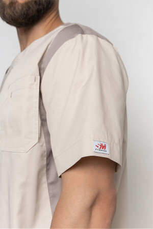 Medical jacket for men Manhattan. Cream (5437048) фото 5