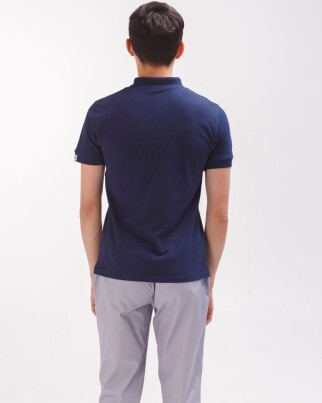 Medical polo men's blue embroidered Caduceus 148-322-836 (6613769) фото 2