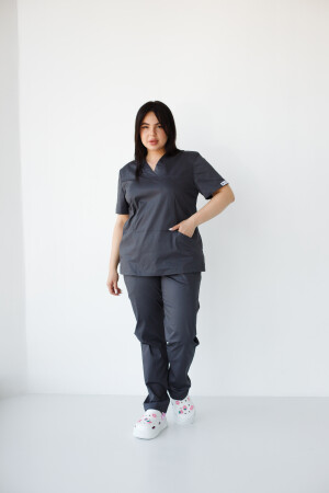 Women's medical suit Topaz dark blue Elite Stretch 488-406-705 / 492-406-705(6624458) фото 7