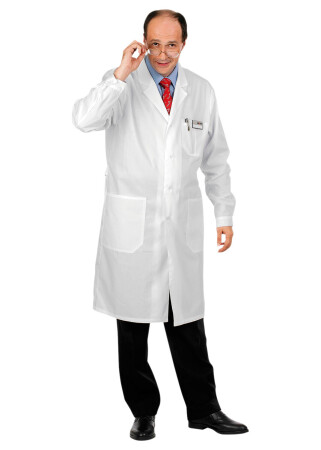 Mens white gown (medical cloth) 220131 фото 1