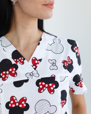 Medical shirt women's Topaz print mickey black 26-324-773 (6613484) фото 4