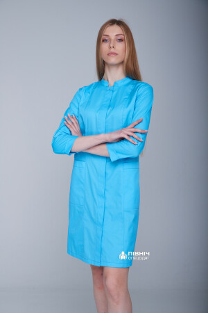 Халат медицинский женский "ВАЛЕРИЯ" морская волна (3399153) фото 10