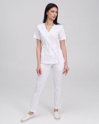 Medical suit for women Rio white 135-324-707 (6613225) фото 8