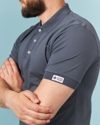 Medical Polo Men's Dark Gray 148-408-700 (6613759) фото 4