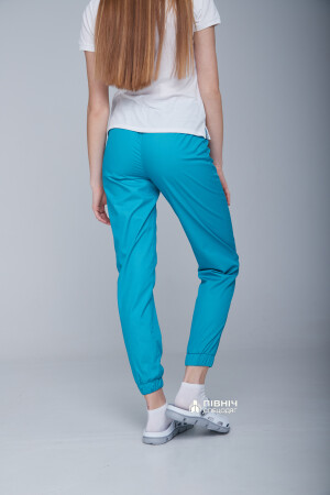 Women's medical trousers "Monica" turquoise (3399116) фото 4