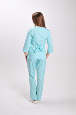Костюм медицинский Стрелка+Бр. зауженные. COTTON. Ментол (544701) фото 4