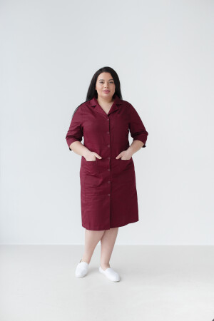 Women's medical gown Sophie Marsala +SIZE 306-326-677 (6625322) фото 1