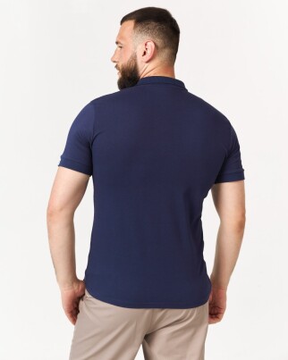 Medical polo men's blue embroidered Zubik 148-322-636 (6613749) фото 3