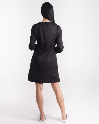 Medical gown women's Jacqueline black 391-321-677 (6613613) фото 3