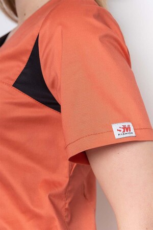 Medical suit Emily-stretch, female. Terracotta (5436925) фото 8