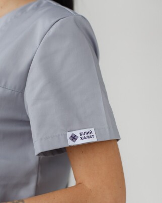 Medical shirt women's Topaz gray 164-328-705 / 386-328-705 (6613496) фото 5